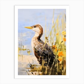 Bird Painting Cormorant 1 Art Print