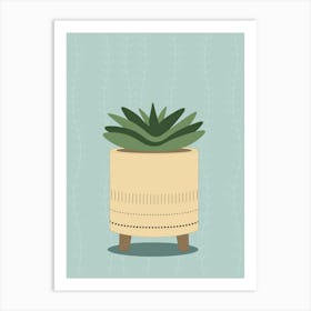 Potted Succulent Art Print