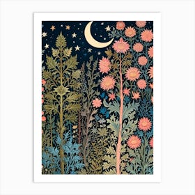 William Morris Night In The Garden 8 Art Print