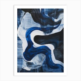 'Blue Wave' 6 Art Print