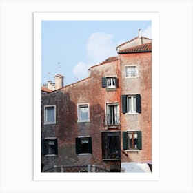 Venice Houses Roofs Architecture Italian Italy Milan Venice Florence Rome Naples Toscana photo photography art travel Art Print