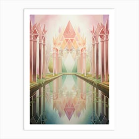 Geometric Reflections Abstract 2 Art Print