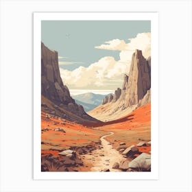 The Colorado Trail Usa 1 Hiking Trail Landscape Art Print