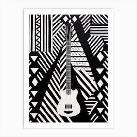 Abstract Geometric Music Illustration 7 Art Print