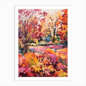 Autumn Gardens Painting Royal Botanic Garden Sydney 3 Art Print