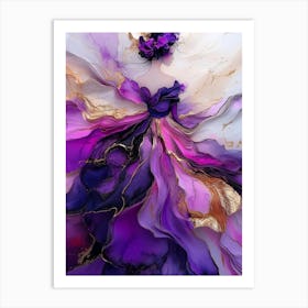 Purple Dress Art Print