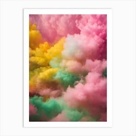 Pastel Clouds, Pastel Sky Art Print