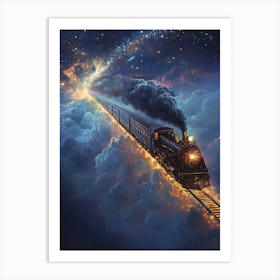 Train In The Sky Art Print