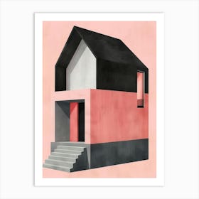 Pink House 4 Art Print