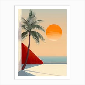 Sunset At The Beach 7 Art Print