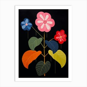 Impatiens 2 Hilma Af Klint Inspired Flower Illustration Art Print