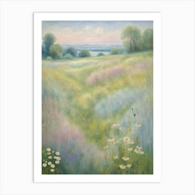 Meadow In Pastel Art Print