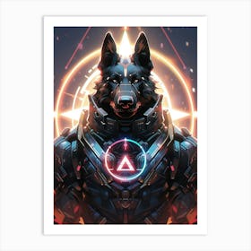 Sci-Fi Wolf Art Print