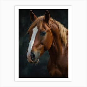 Horse With  Art Print