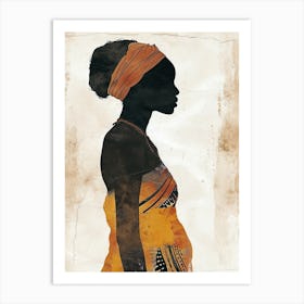 African Woman, Boho 1 Art Print