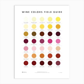 Wine Colors Field Guide Art Print