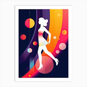 Modern Disco Lights Art Print