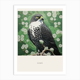 Ohara Koson Inspired Bird Painting Hawk 1 Poster Art Print