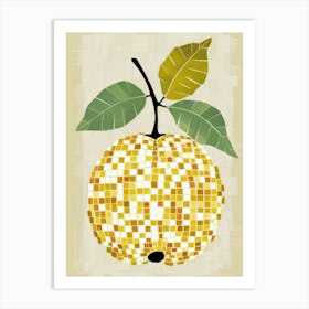 Yellow Pear Art Print