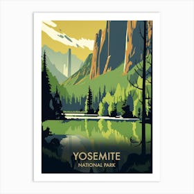 Yosemite National Park Vintage Travel Poster 9 Art Print