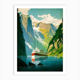 Norway Travel Poster Art Print