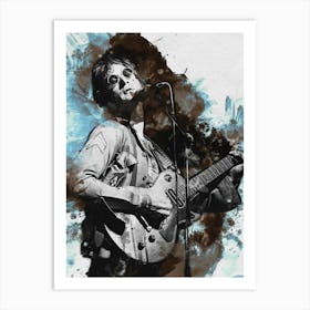 Smudge Of Portrait John Lennon Live Art Print