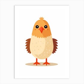 Baby Animal Illustration  Chick 7 Art Print