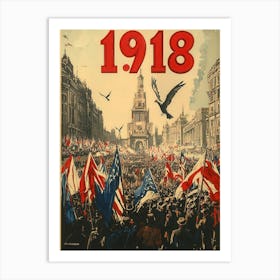 Aihrgdesign A Vintage Poster Celebrating The End Of World War D34436bb 0ef3 438f A697 Fe2f11c009ef 2 Art Print