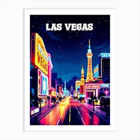 Las Vegas City Art Print