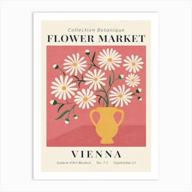 Flower Market Vienna Art Print