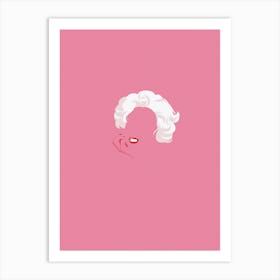 Mrs Marilyn Monroe in Hot Pink Art Print