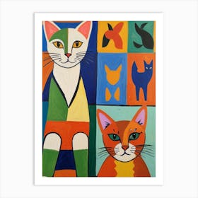 Cats And Kittens Art Print