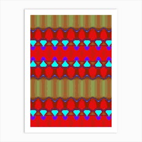 Red And Blue Art Print