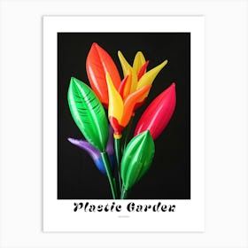 Bright Inflatable Flowers Poster Heliconia 4 Art Print