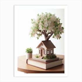 Small House On A Tree Art Print