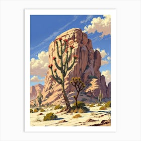 Cactus In The Desert 4 Art Print