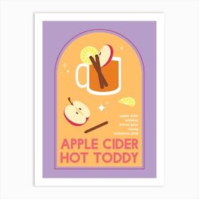 Apple Cider Hot Toddy Cocktail Art Print