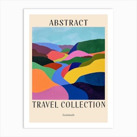 Abstract Travel Collection Poster Guatemala 2 Art Print