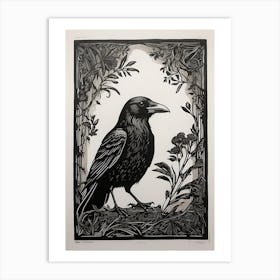 Crow artwork Art Print