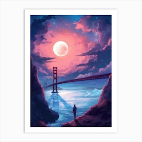 Golden Gate Bridge Painting Art Print