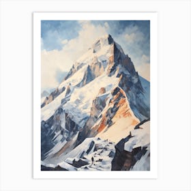 Mount Silverthrone Canada 1 Mountain Painting Art Print