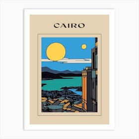 Minimal Design Style Of Cairo, Egypt 1 Poster Art Print