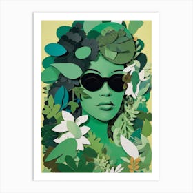 The Green Masquerade Art Print