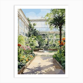 Royal Botanical Gardens Kew Uk Watercolour 2 Art Print