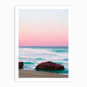 Smiths Beach, Australia Pink Photography  Art Print