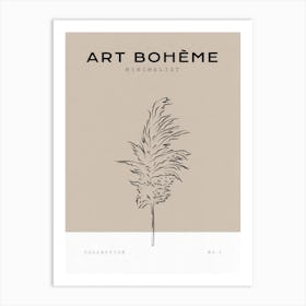 Boho Bohemian 8 Pampas Art Print