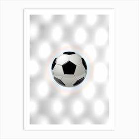 Rainbow Ball Football Theme Art Print