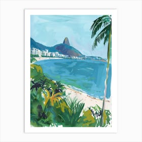 Travel Poster Happy Places Rio De Janeiro 3 Art Print