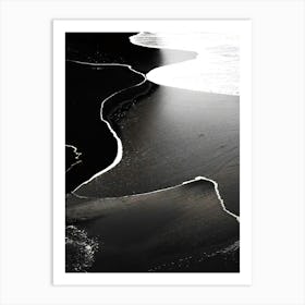 Black Sand Beach 1 Art Print