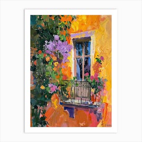 Balcony Painting In Varna 1 Art Print